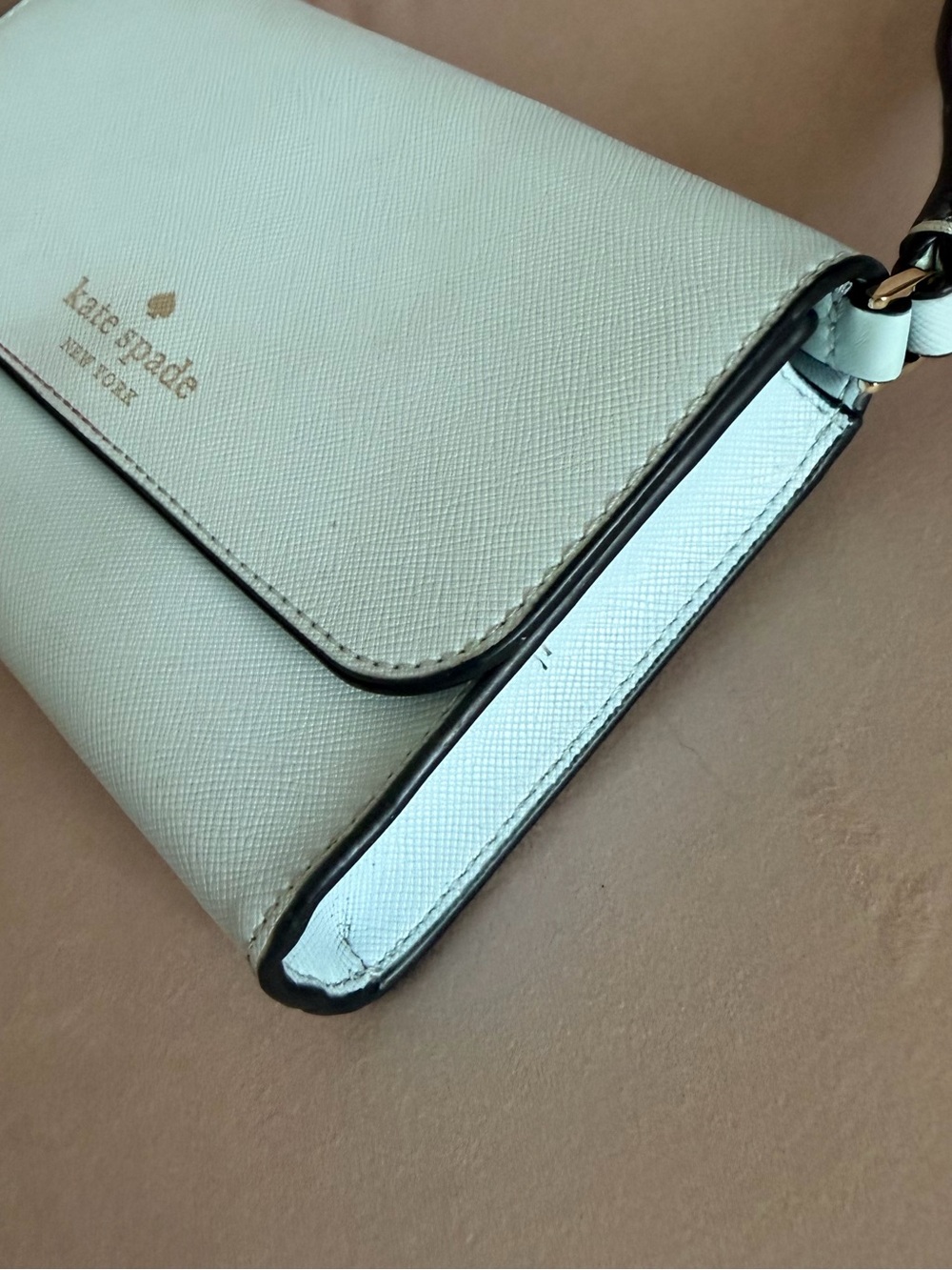 Kate Spade ♠️ Blue Leather Crossbody - Picture 3 of 16